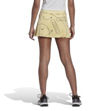 adidas Tennis Skirt Club Graphic Aeroready (integrated tights with ball pockets) yellow Women